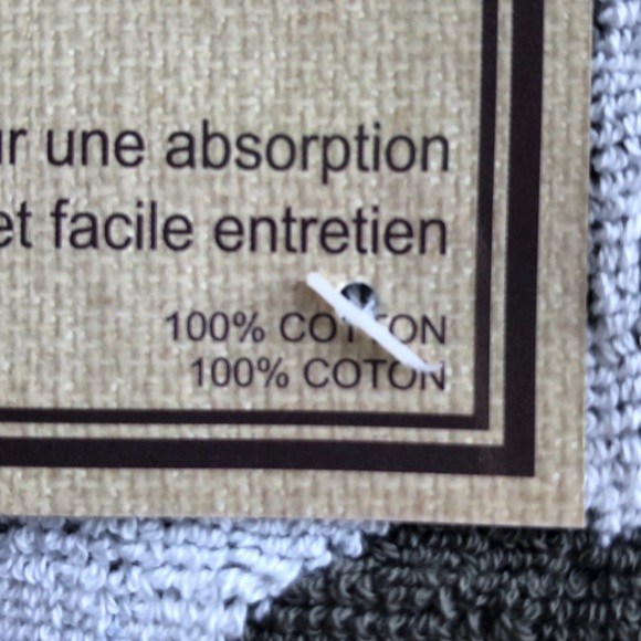 PERFECT GREY AND WHITE COTTON BATH MAT - Picture 5 of 6